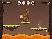 Lava Escape: Level Pack free online puzzle platformer game with a cute box character