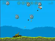 Angry Zeppelins 2 free online game, tank shooting down zeppelins, action game with maximum destruction, upgrade screen for Angry Zeppelins 2