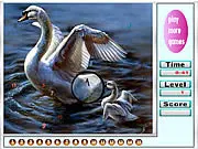 Play Fabulous Swans Hidden Numbers free online puzzle game