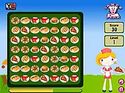 Food Court Match 3 free online puzzle game with swapping foods