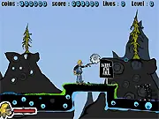 Jack Bomber Adventure free online game, bombing robots and dragon for magic coin