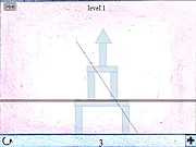Free online game Construction Breaker slicing blocks to collapse structure below the line