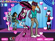 Draculaura and Clawd Wolf Dress Up free online Monster High fashion game