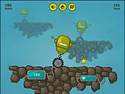 One Wheeled Robot free online balance game, play skill test game, minimalist physics challenge
