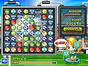 Korea Soccer Match 3 free online puzzle game with football-themed symbols on PlayArcadeHub