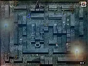 Dungeon Tactics 2 free online game action puzzler turn based coin collector