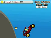 Bart Simpson Buggy Game free online stunt driving game on PlayArcadeHub