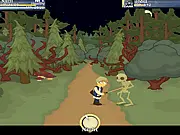 Free online turn-based RPG Sol - Clockwork, showing the hero character in the village ready to start their adventure.