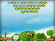 Happy Birds free online match 3 puzzle game screenshot with colorful cartoon birds