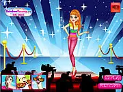 Fashion Police online stylist game with a teen girl model and a variety of chic outfits and accessories