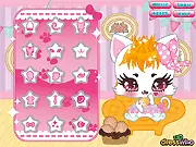 Pretty Pussycat dress up game screenshot, customized cat wearing princess outfit, animal dress up, play free online game