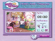 Play Holly's Attic Treasures free online hidden object game. Find all the pictured items in the attic before time expires.