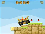 Play Jelly Wheels 2 free online truck driving game to collect vegetables and upgrade equipment with gold coins