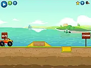 Play Make My Way free online puzzle game, rotate shapes to build ramps, monster truck physics game