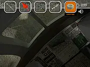Air Crash free online survival escape game, scene showing a wrecked plane in a dense, remote jungle environment