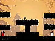 Zombies' Partner free online cooperative game, two player puzzle game, Black and White Zombies escape game