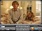 Screenshot of the hidden object game Midnight in Paris showing a detailed, night-time scene of a street in Paris with various letters subtly hidden in the environment.