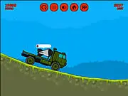 Free online physics driving game Bomb Delivery with a car carrying an explosive package
