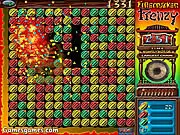 Firecracker Frenzy free online match-3 puzzle game screenshot with colorful exploding firecrackers