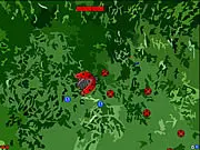 Screenshot of Bug Slayer bullet hell game with a butterfly shooting lasers at swarms of enemy insects and bugs