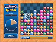 Columz Quick free online match 2 puzzle game with a grid of colored blocks and a timer
