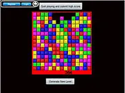Brick Buster free online game showing a grid of colorful blocks or bricks ready to be clicked and matched