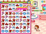 Screenshot of Raising A Baby 3 puzzle game showing a grid of different colored shapes being matched in an intense, timed setting