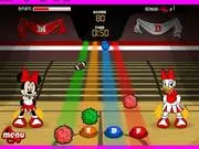 All Star Cheer game screenshot, Minnie and Daisy cheerleading, free online rhythm and music game with pom-poms