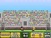Big Head Football free online game screenshot, cartoon soccer players with big heads, arcade sports game on PlayArcadeHub