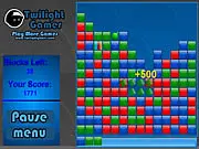 Twilight Blocks free online puzzle game action with colored blocks rising up the screen