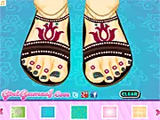Pretty Pedicure For Paula free online salon and nail art game