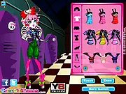 Monster High C.A. Cupid dress up free game, styling ghoul for back to school, Monster High fashion game