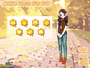 Play Bubble Vests For Fall free online dress up game – match bubble vests with blouses and pants for a spotless apparel