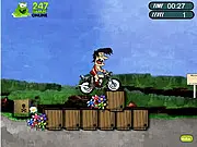 Crazy Tarzan Bike free online game jungle stunts