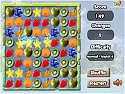 Play Fruitshock free online match-3 puzzle game, shock fruits with electricity to create combos