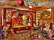 Dragon Shop Mysteries free hidden object game, finding dragons in Chinese New Year shop, spot the difference online