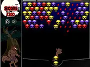 The Werewolf Diaries free online bubble shooter game with skulls