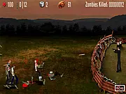 Play I Am Ultra Killer of Zombies free online, shoot the zombies, barricade shooter game, gain food and weapons