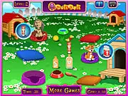 Doli Dog Daycare game screenshot, free online time management game, caring for cute puppies