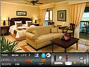 Play Front Room Hidden Objects free online puzzle game; searching for items in a living room; casual visual challenge at PlayArcadeHub