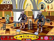 Museum Hidden Game free online hidden object puzzle using a magnifying glass to find clues in a treasure room