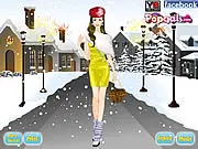 Fun Queen Dress Up free online fashion game, styling a girl in warm winter clothes and accessories