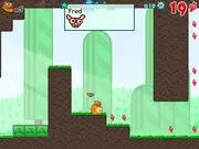 Frozy and Fred free online platformer game on PlayArcadeHub, two heroes on a candy-stealing adventure