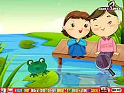 Cartoon Couple Hidden Numbers free online puzzle game screenshot, finding numbers hidden in a cartoon picture on PlayArcadeHub