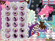 Screenshot of Lovely Monster dress up game, styling a cute monster for a Halloween party, play free online fashion game