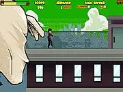 Play Oppa Gangnam Run free online game, Psy running 'Gangnam Style' on rooftops