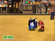 Super Panda Hero free online action game, play panda beat-'em-up game, rescue girlfriend from Triads