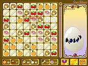 Evolution Time free online match-3 puzzle game, swapping ingredients to evolve a cute creature