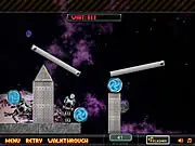 Space Sieged free online physics-based puzzle game on PlayArcadeHub