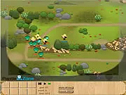 Kingdom Of Zombies free online real-time strategy game on PlayArcadeHub - army units fighting a horde of zombies